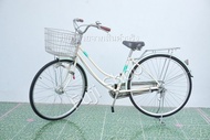 จักรยานแม่บ้านญี่ปุ่น - ล้อ 26 นิ้ว - ไม่มีเกียร์ - สีทอง [จักรยานมือสอง]