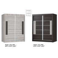 (5'x6.5)Ft 2 Door Siliding Door Wardrobe