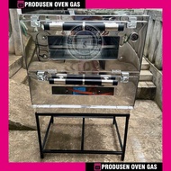 OVEN GAS STAINLESS UK 75X55X70 CM / API ATAS BAWAH FULLSET