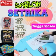 Sablon Setrika - Cetak DTF Satuan - Stiker Sablon Custom Satuan - Sablon DTF