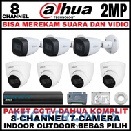 Techtronics | DAHUA CCTV PACKAGE 8 CHANNEL 7 CAMERA 2MP 1080P CCTV CAMERA AUDIO SERIES