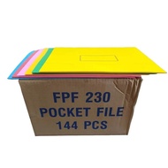 Finepap FPF 230 Dark Colour Pocket File / Manila File (144's/Box)