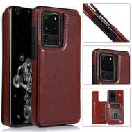 Fashion Card Slot Samsung Galaxy Note20 Ultra 8 9 10 10+ Case Stand Holder Fashion Samsung Galaxy Note 20 Ultra Case Card Holder Back Cover PU Leather