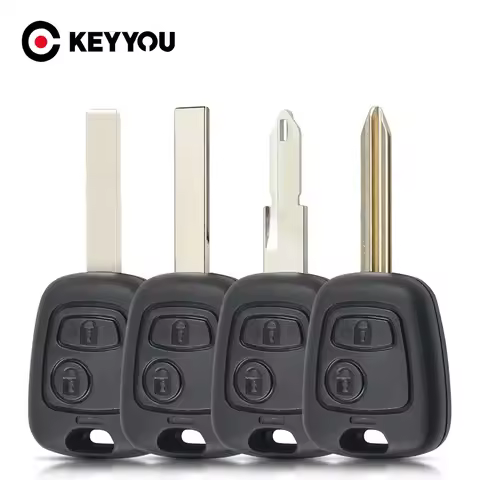 KEYYOU 2 Buttons Car Blank Key Case Cover For Peugeot Partner Expert Boxer SX9 Remote Key Shell Repl