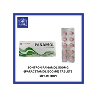ZONTRON PANAMOL 500MG (PARACETAMOL 500MG) TABLETS 10'S [EXP : 06/2028]