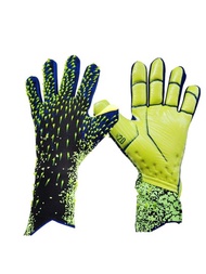 兒童足球手套守門員手套兒童手套,出色保護帶耐磨,防滑和手腕保護,尺寸,綠色