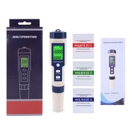 RCYAGO PHมิเตอร์ดิจิตอล 5 IN1 PH Meter & เครื่องวัดความเค็ม ตัววัดความเค็มของน้ำเกลือ PH/TDS/EC/sali