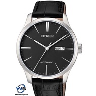 Citizen NH8350-08E NH8350-08 Automatic Black Dial Leather Analog Men's Watch