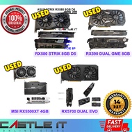 AMD RX 5700 590 580 RX5500XT 8GB 4GB Radeon Graphic Card GPU Used Recondition Refurbished