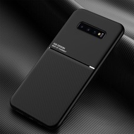 Leather Texture Magnet Phone Case Car Magnetic Back Cover For Samsung Galaxy Note 8 9 S10E S9 S8 Plus