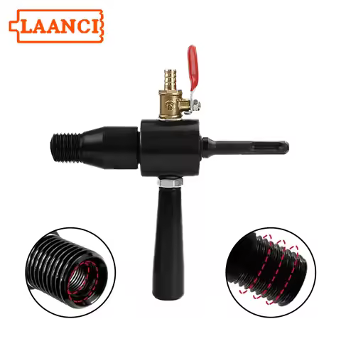 LAANCI Electric Hammer Water Injection Adapter SDS Plus to 1 1/4UNC Electric Hammer to Water Drill W