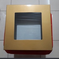 Box/dus kue warna emas,uk 22x22x7cm jual per 10 pcs
