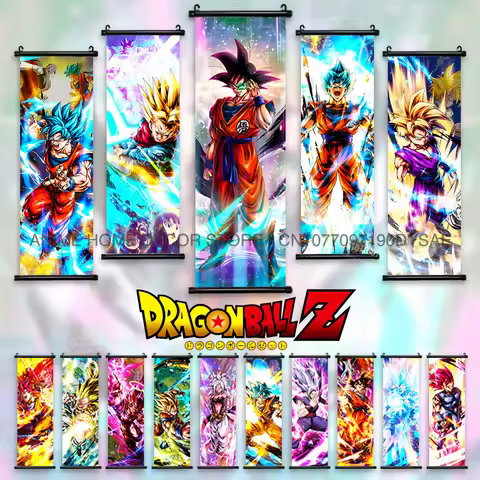 Dragon Ball Super Posters Yamcha Hanging Painting Tien Shinhan Canvas Bardock Home Decor Android 18 