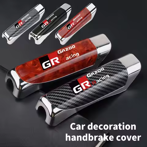 For Toyota Car Interior Parking Handbrake Protection Cover Decoration Accessories GR Sport Camry Pri