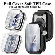 Soft TPU Case for Apple Watch S12 47mmm 43mm Case Bumper Cover Anti-scratch Shell Frame for Apple Wa