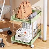 SG Under Desk Bag Wheeled Storage Rack /Push Pull Drawer Rack/ High Capacity Table Organizer Mobile 