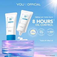 [HOT] YOU Sunbrella Triple UV Elixir Sunscreen Gel SPF 50+ PA++++ Twin Pack For Oily or Acne Skin