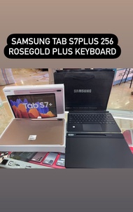 Samsung Tab S7plus 256 second resmi plus keyboard original