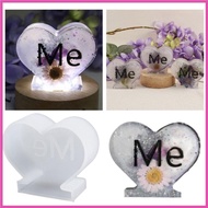 INF Durable Silicone Mold Heart Shape Table Ornament Epoxy Resin Molds Love Me Molds