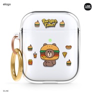 elago l LINE FRIENDS Burger Time AirPods Gen 1 & 2 Case เคส (elago X LINE ลิขสิทธิ์แท้)