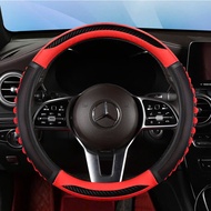 Bọc Vô Lăng Luxury Car Vân Carbon Phối Da Nhiều Màu Size 38cm Cho Xe Con Và Xe Tải - L25