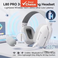 Attack Shark L80PRO 3-in-1 Earphones Gaming Headsets Lightseed Headphones Wireless Tech 20ms Ultra L