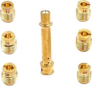 1 Set Carburetor Main Jet Kit, 1pcs Emulsion Tube with 6pcs Main Jet 36 38 40 42 44 46 Compatible wi