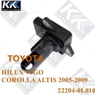 [Kksolutions] เซ็นเซอร์การไหลของอากาศ 22204-0L010 TOYOTA HILUX COROLLA  ALTIS  YARIS  VIOS  HIACE  A