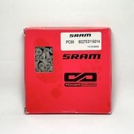 WScycle] Classic SRAM PC99 9-Speed Lightweight Powerful Chain 114 Mesh With Quick Buckle Road Bike M