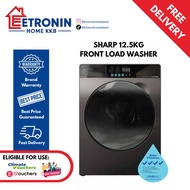 *Climate Voucher Eligible* SHARP 12.5KG Front Load Washing Machine ES-FW12SAG