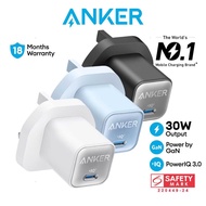 Anker Charger 511 Powerport 30W iPhone Charger USB Charger Gan Charger USB C Charger Adapter Travel Adapter A2147