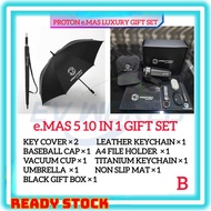 【PE02】PROTON e.MAS 5 7 E7 PHEV 10 in 1 Luxury Gift Box Set e.MAS 5 7  9 in 1 Black Gift Box Super Va