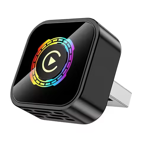 A99E-2In1 Wireless Carplay Android AUTO Switchable Smart AI Box Bluetooth 5.0 USB Adapter Wired Carp
