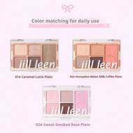 JILL LEEN Five Color Eyeshadow Palette JILL LEEN 五色眼影盘腮红高光修容综合盘 Brightening Facial Contouring Highli
