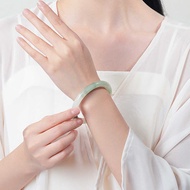 Tianshan Jade Bracelet Beauty Bracelet Natural Snow Jade Jade Bracelet Gold Silk Chalcedony Bracelet