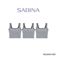 (Set 3 ชิ้น) [Online Exclusive] Sabina Bra Tops Loungewear เสื้อกล้าม รหัส NOJ24011SD - สีเทาเข้ม