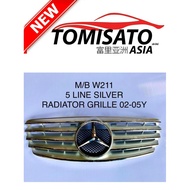 M/B W211 E200 OLD MODEL 5LINE GRILLE SILVER (NEW CHINA)
