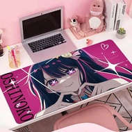 Oshi No Ko Hoshino Ai Speed Locking Edge Large XXL Computer Mouse Pad Gamer Desk Mat Mousepad Keyboa