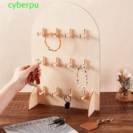 CYBERPULSE Earring Display Rack, Detachable Arch Jewelry Storage Rack, Durable Hook Style Wooden 3 L