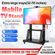Extra large trays TV Stand 32-85 Inch 360° Wheels & Adjustable Height Stand Universal TV tv stand wi