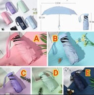 預訂  糖果色超輕巧迷你UV+50傘