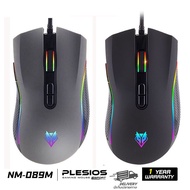 Nubwo NM-89m PLESIOS Gaming Mouse Macro RGB เมาส์เกมส์มิ่ง  เม้าส์ เมาส์มาโคร
