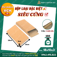 Combo 100 hộp carton nắp gài đóng hàng sổ tay bút 18x10x3 giá gốc tận xưởng - Hộp Carton HT