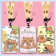 Kapibara Name Deck Bus Card Holder Meal Card ID Card Book Card Protective Case#FT56