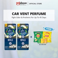 Glade Car Vent Perfume Air Freshener Refill Essences Elite - Peppermint & Sandalwood (2ml x 4)