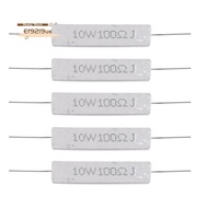 5 Pcs 10W Watt 100 Ohm 5%  Wirewound Cement Resistors