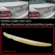 TOYOTA CAMRY 2007-2011 ABS REAR TRUNK BOOT LIP DUCKTAIL WING SPOILER ABS SKIRT LIP BODYKIT