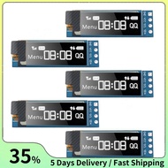 5 Pieces I2C Display Module 0.91 Inch I2C OLED Display Module I2C OLED Screen Driver DC 3.3V-5V(Whit