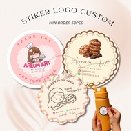 LABEL STICKER logo Sticker/ Custom Sticker/ Print Sticker Online Shop Product Sticker/