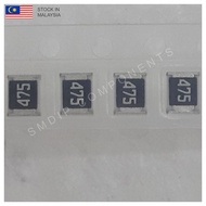 10PCS Taiwan-Grade 4.7M ±5%, 1210 SMD Resistor (475)